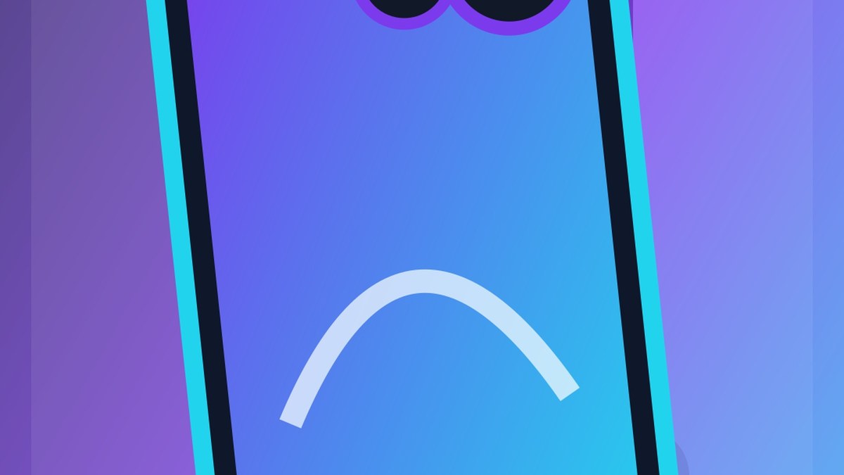 AI концептуална илюстрация на небрендиран бъдещ смартфон